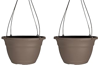The HC Companies Eclipse Hanging Planters for Outdoor Plants - Lightweig...