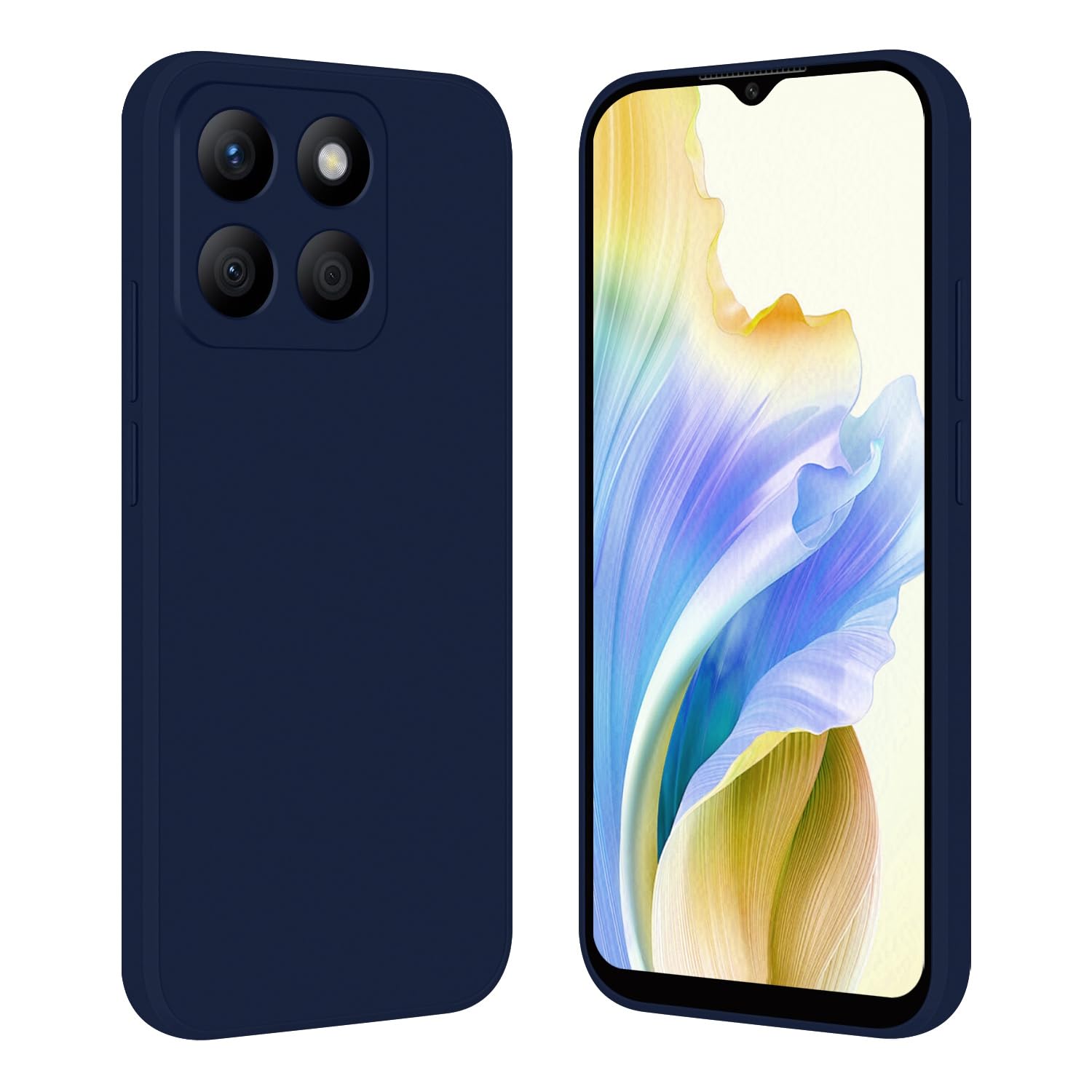 Tveinan for Honor X6b Case, Ultra Slim Thin Soft Silicone Cover, Flexible TPU Shell Shockproof Phone Case for Honor X6b, Dark Blue