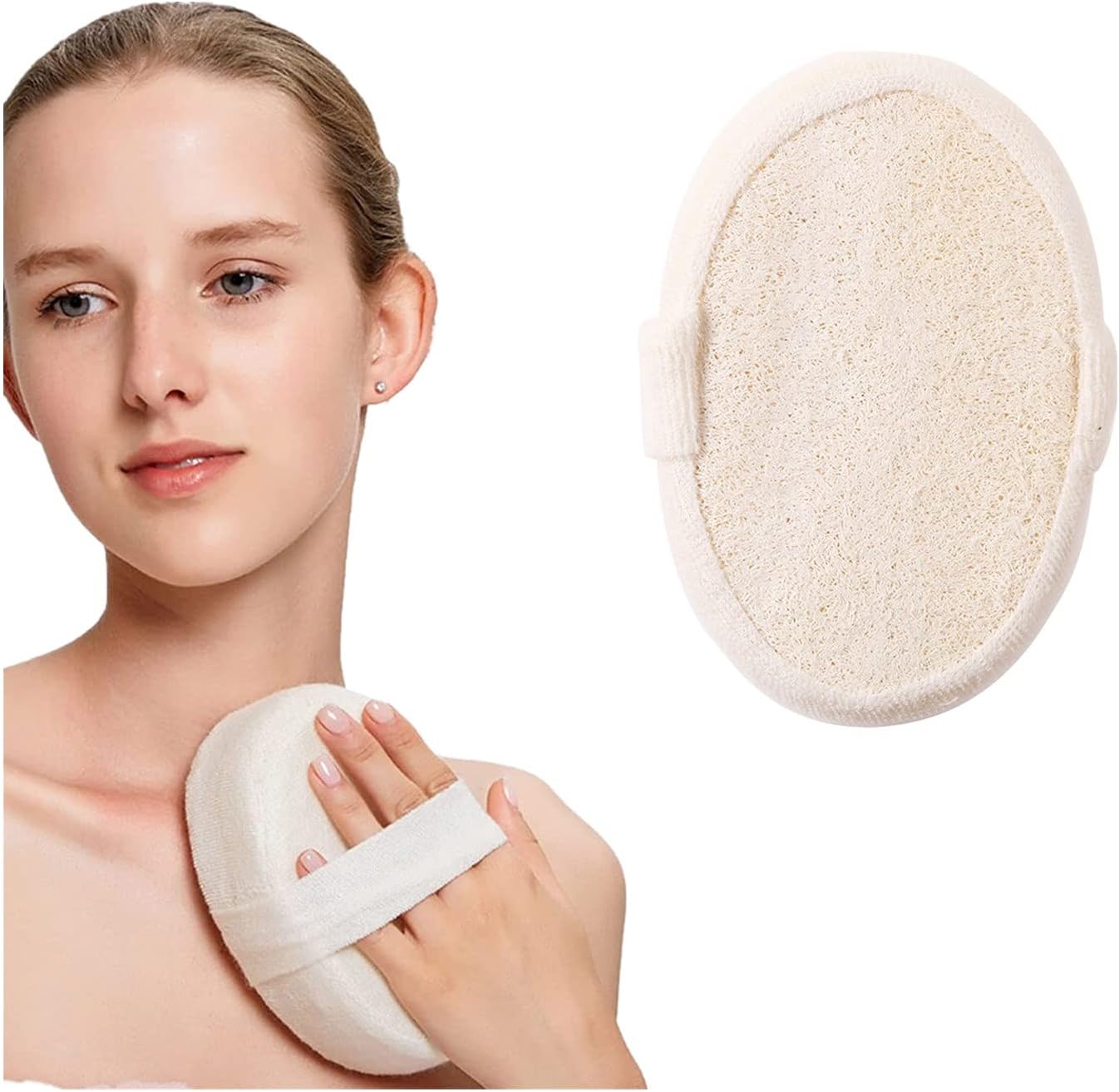 Stemspa Nanocell Exfoliating Sponge, StemSpa Super Soft Exfoliating Bath Sponge, Natural Loofah