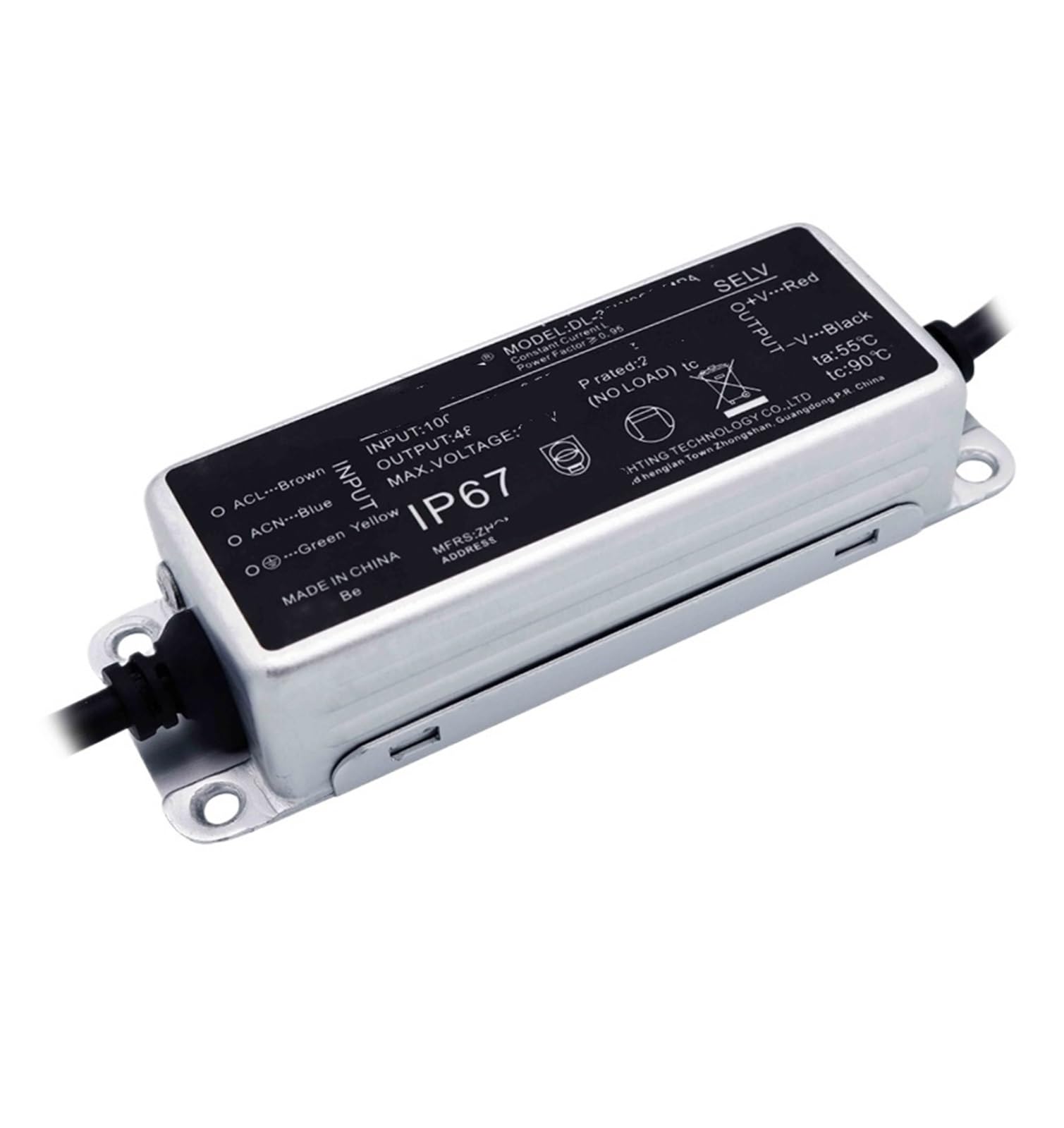 Ballast de lampadaire à courant constant DL-50W900-MPA boîtier aluminium étanche