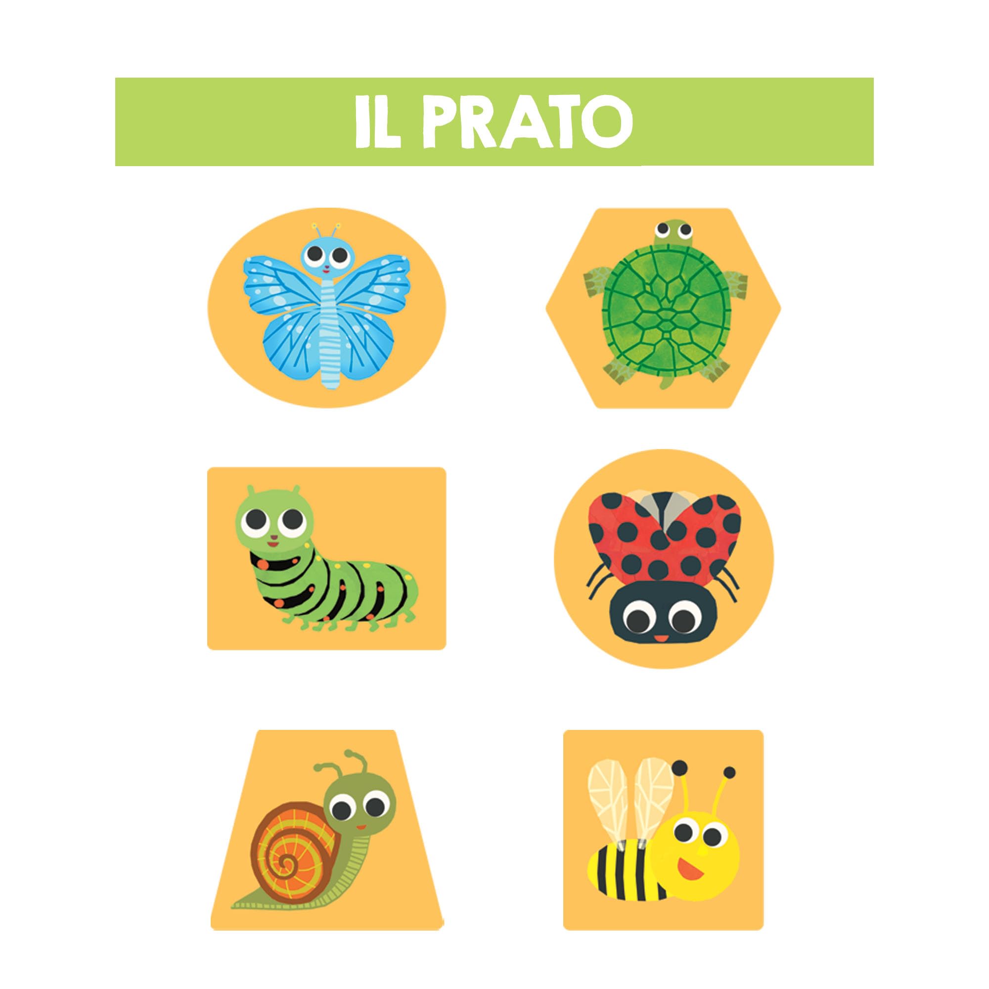 HEADU - Laboratorio Manine Attive Montessori - Con 24 Forme Tattili Degli Animali | Giochi Educativi 1 2 3 Anni, Gioco Montessori, Giochi Tattili Bambini, Regalo Bambino Piccolo, Regalo bambina 2 anni