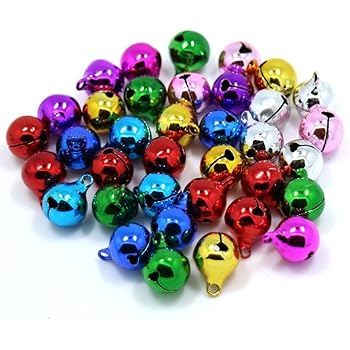 Arte Per Te Lavoretti Di Natale.Namgiy Campanellini Natalizi In Argento Ideali Per Decorazioni Fai Da Te Giocattoli Lavoretti Artigianali Cucito E Lavori A Maglia Colori Assortiti Dimensioni 10 Mm Confezione Da 100 Pezzi Amazon It Casa E Cucina