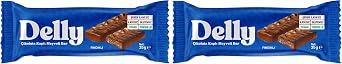 DELLY Chocolate Covered - Hazelnut Fruit Bar 2 pack