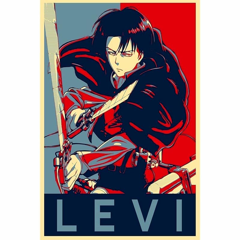 Image of POSTER WALLAH Attack On Titan Anime Poster for Home Office and Student Room Wall | Aesthetic Poster | Wall Decor ATCKONTTN19 (18X12 inch)