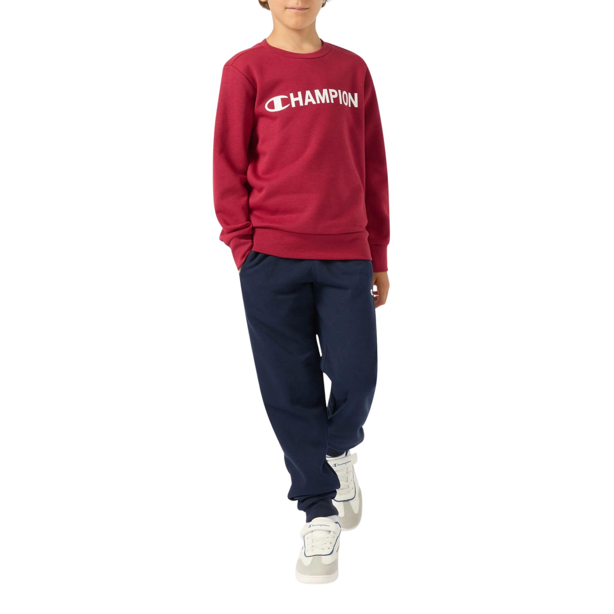 Champion Legacy Boy Survêtement à col rond, taille XS, rouge, Rouge, XS