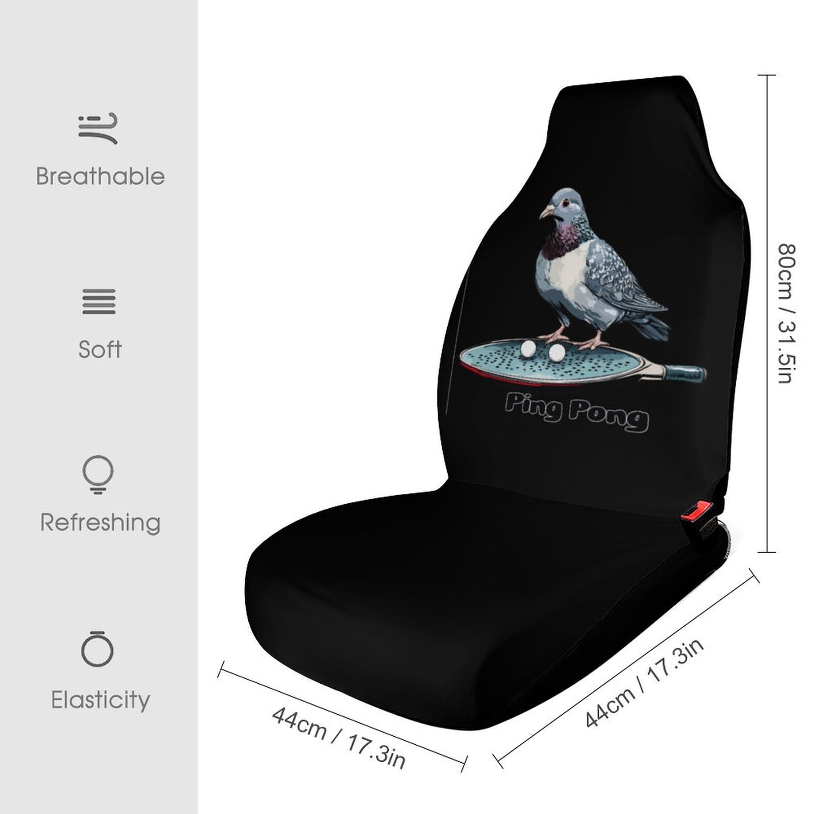 Pigeon Ping Pong Car Seat Covers Universal Car Front Seats Protector Auto Interior Accessories 1PCS