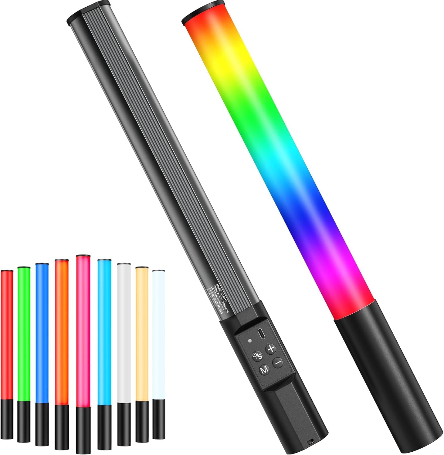 PUJI RGB LED Stick Light for Photography – 20W Handheld Video Light with Remote Control, Adjustable Brightness & 3000K-6500K Color Temperature, Rechargeable Studio Light-image-20