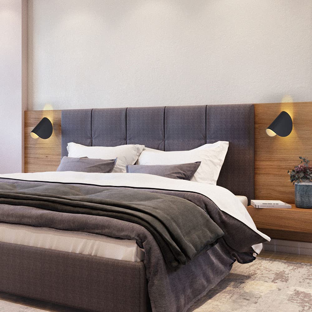 Lampada da Parete ad Arco LED Moderna - Design Geometrico Creativo, apparecchio di Illuminazione angolare Regolabile a 360°, Semplice Applique in Stile Nordico per l'arredamento e