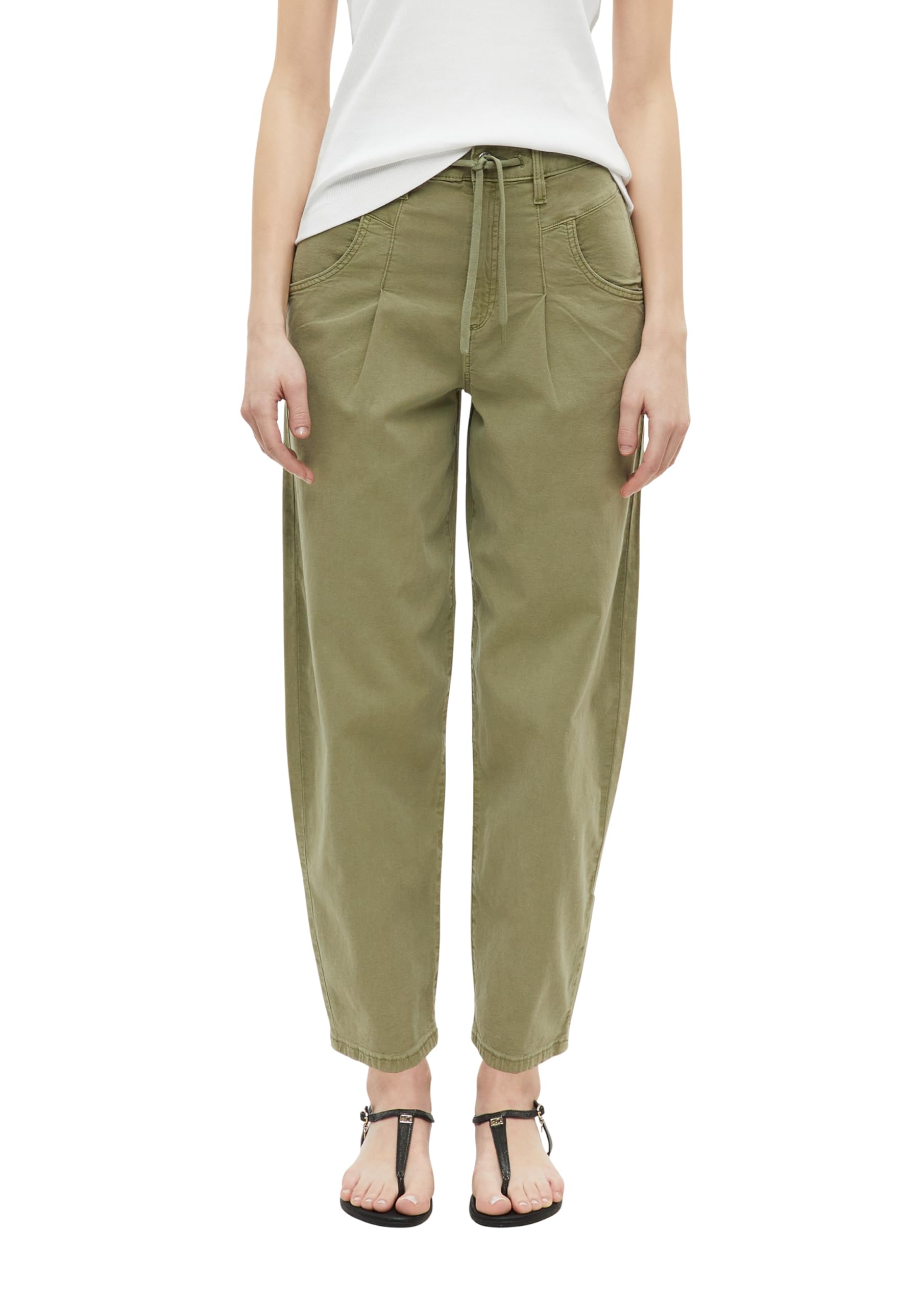 s.Oliver Ankle-Hose mit Barrel Leg und Garment Dye