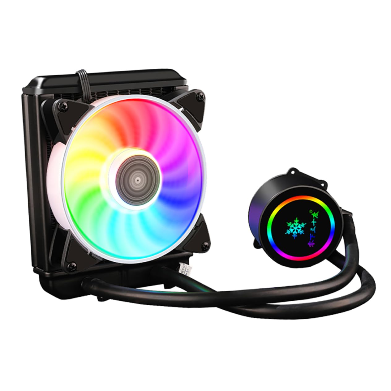 Enfriador Líquido para CPU Profesional Radiador Compacto con Disipador de Agua Aislante Congelante Fácil Instalación para PC Gaming y Escritorio