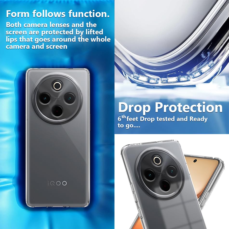 Fashionury Crystal Clear Case for iQOO Z10 5G / Vivo T4 5G - Image 6