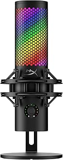 QuadCast 2 S Condenser Microphone USB Microphone with RGB Lighting Black for Telework/Streamer/Content Creator/Gamer PC Mac Manufacturer Warranty 2 Years 9A273AA