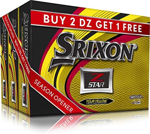 Srixon Z Star Yellow Golf Balls – Buy 2 DZ Get 1 DZ Free