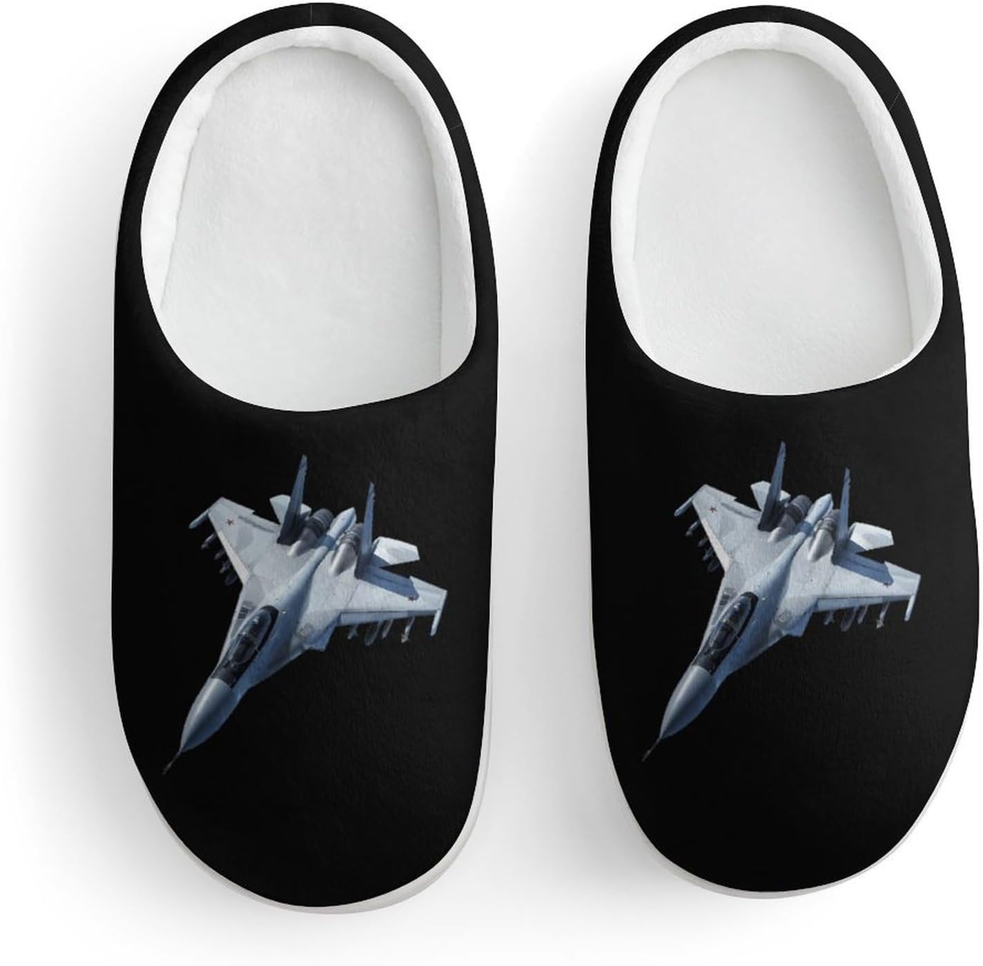 F 20 Jet Fighter Cute Cotton Slippers Anti-slip House Shoes Funny Slipper Indoor Outdoor