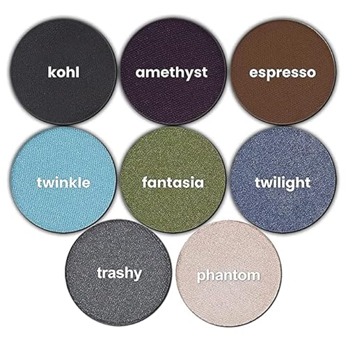 Michael Marcus Cake Eyeliner & Brush - 2 Piece Water Activated Dry Pressed Eyeliner & Professional Brush - Long-Lasting, Vibrant Color, Smudge Resistant - Cruelty Free Paraben Free (Amethyst) #TOP4