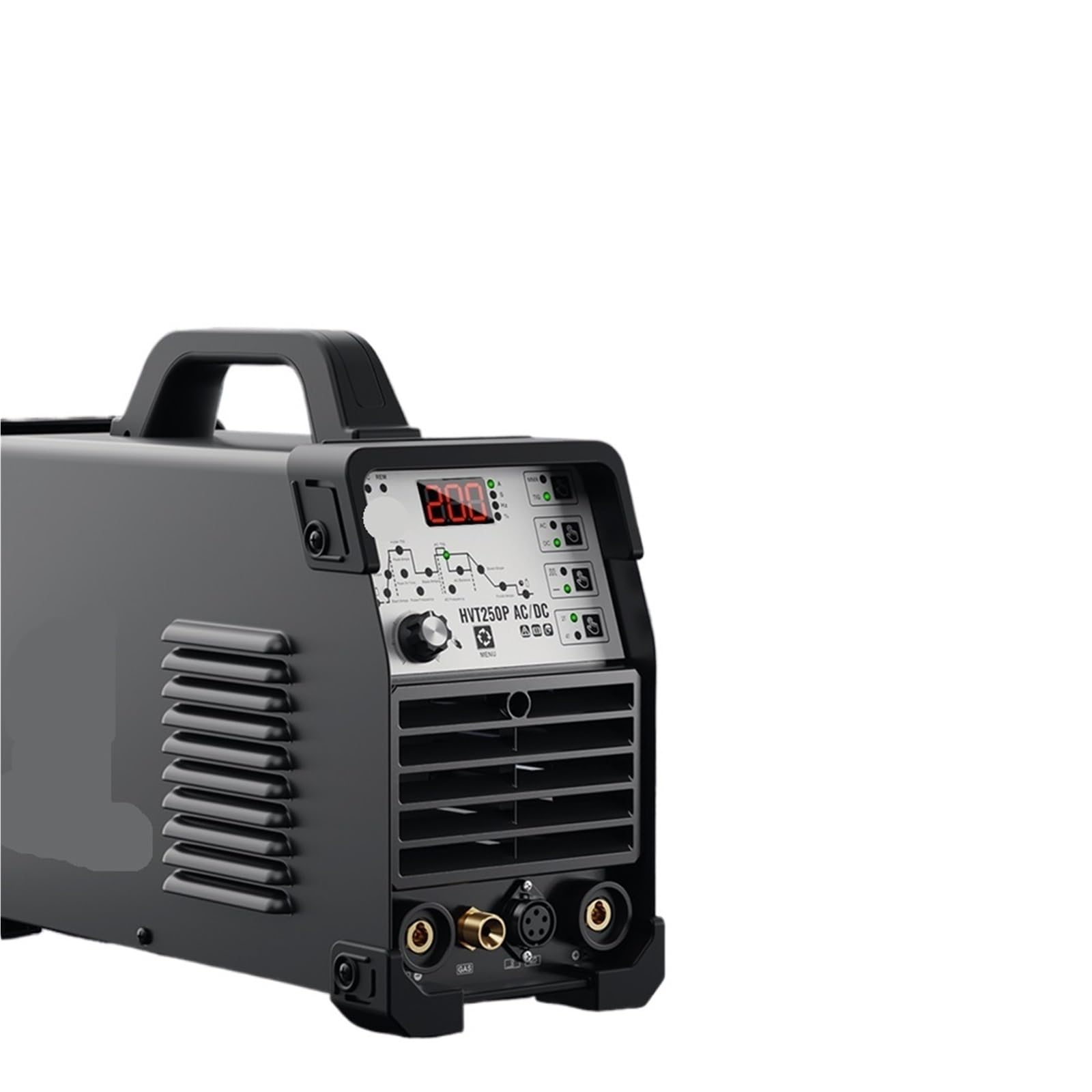 Saldatrice Tig pulsata AC/DC in alluminio da 200 A 4 in 1 HVT250P Saldatrice MMA ARC Stick IGBT Inverter HF TIG 2T 4T Soldador(With Pedal)