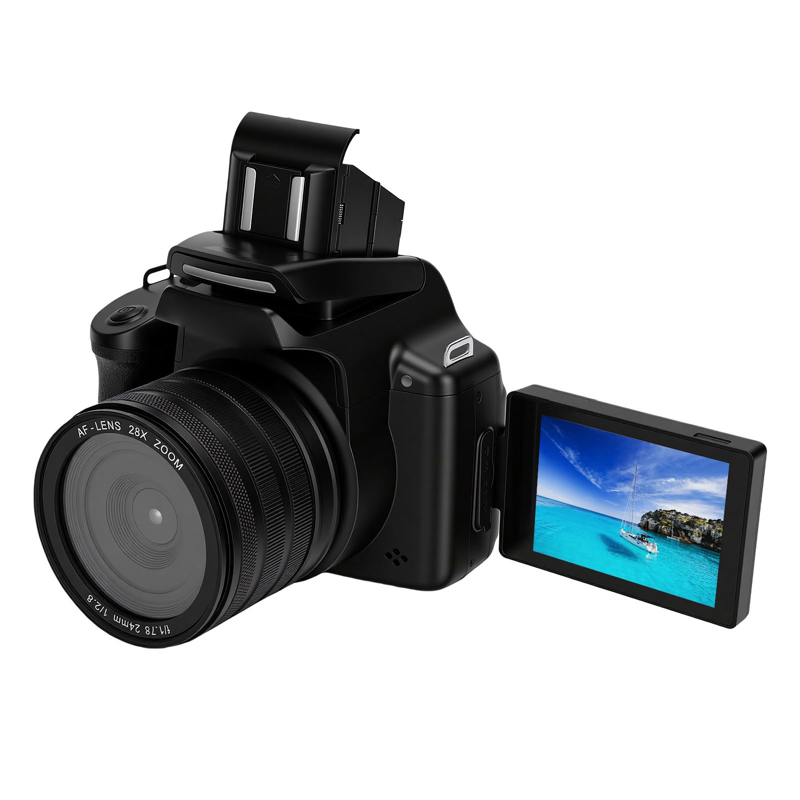 Sxhlseller Fotocamera Digitale 68MP AF MF Flip Screen per Viaggiatori Avventurosi in Design ABS
