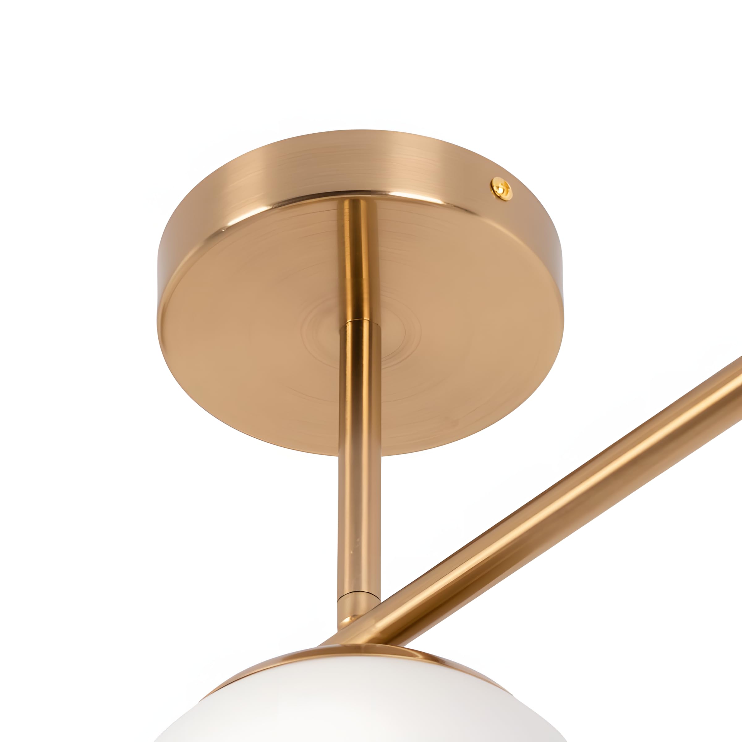 B·LED BARCELONA LED Lampada da soffitto tripla "Tali" con 3 sfere di vetro opalino, 3xE27, stile minimalista moderno, illuminazione diffusa per soggiorno, sala da pranzo o camera da letto, 70 x 30 x