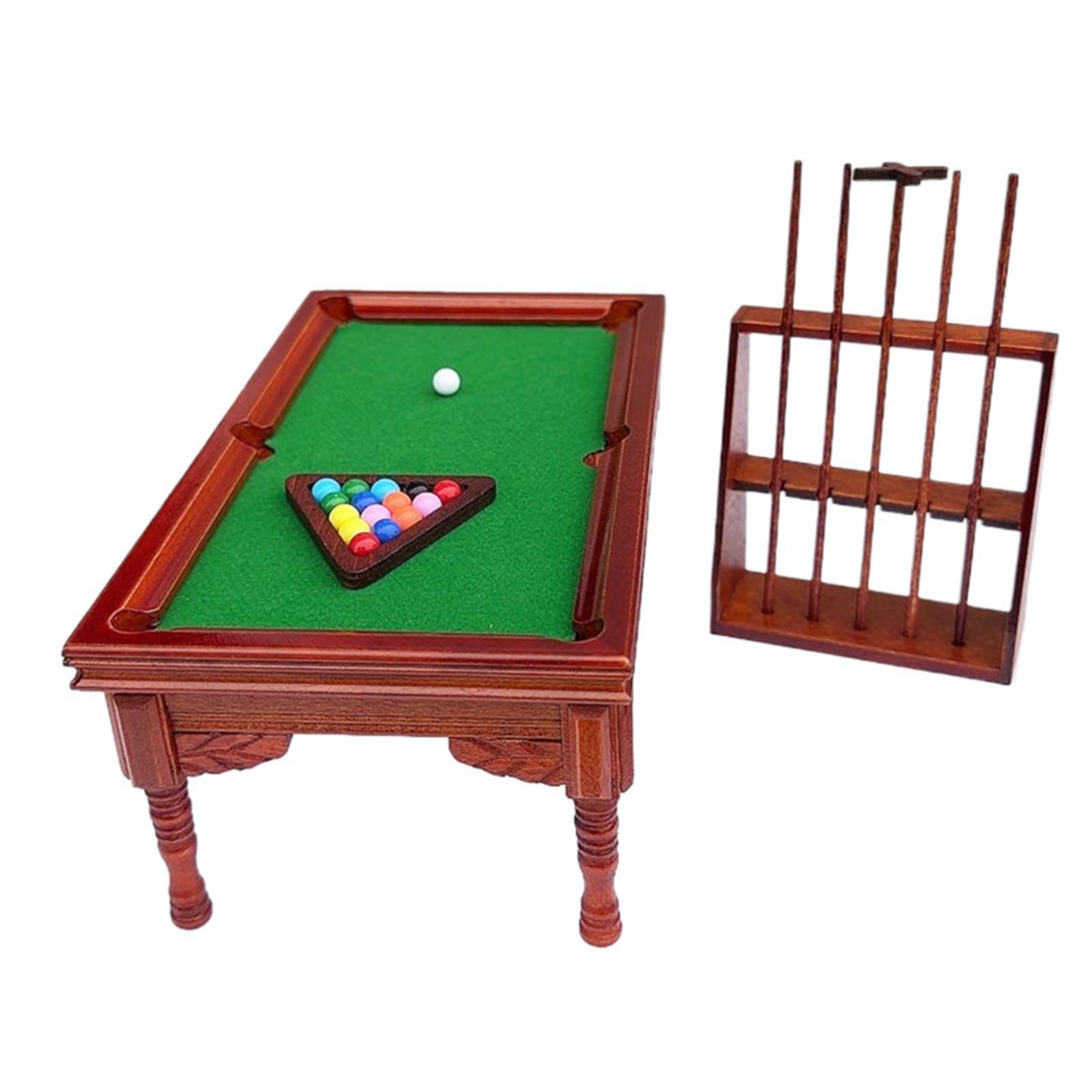 Dollhouses Minis - Mesa de billar (escala 1:12, madera)