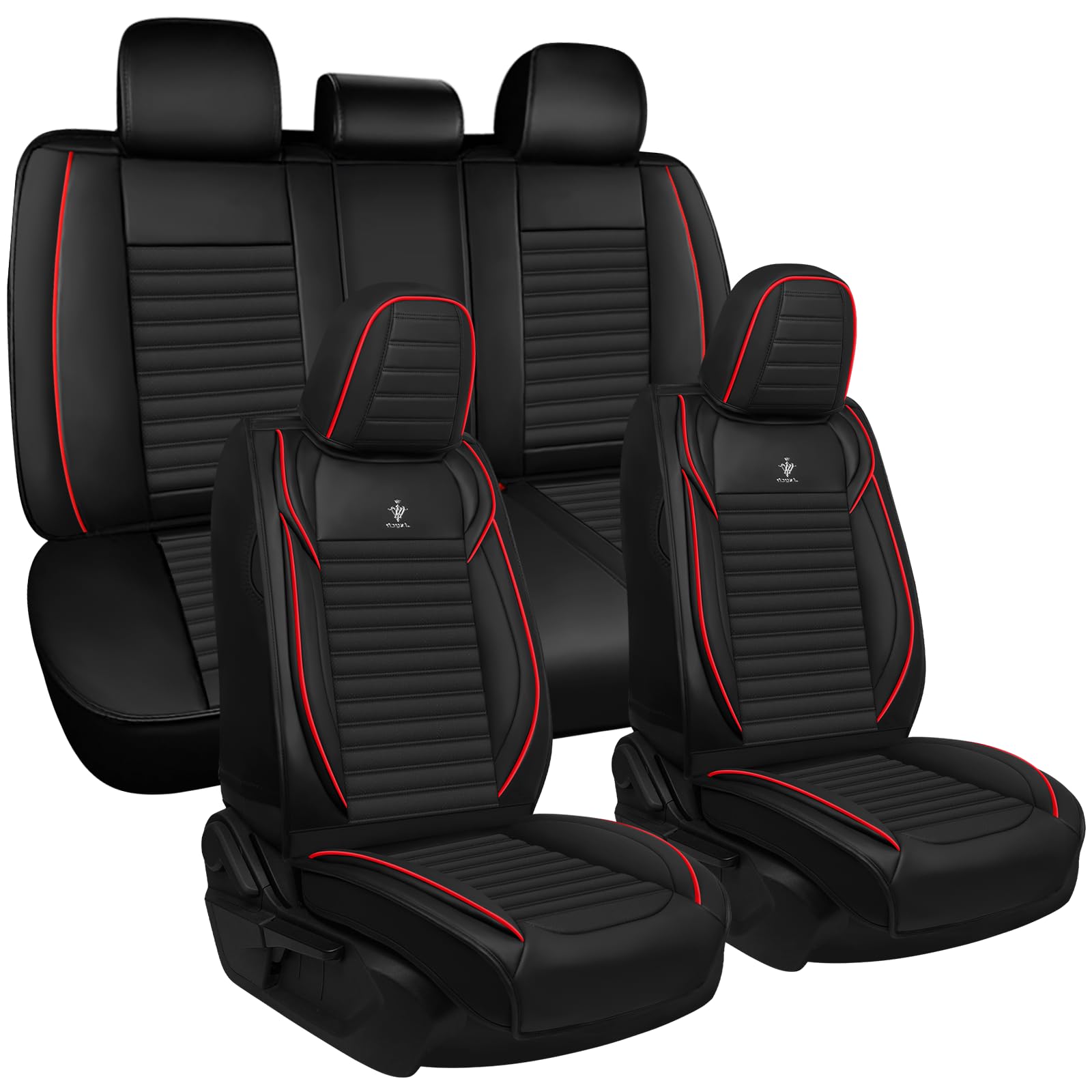 Standard Seat Covers Full Set Set for Toyota Highlander 2001-2025 Full Car Breathable Leather Seat Cover Waterproof Car
