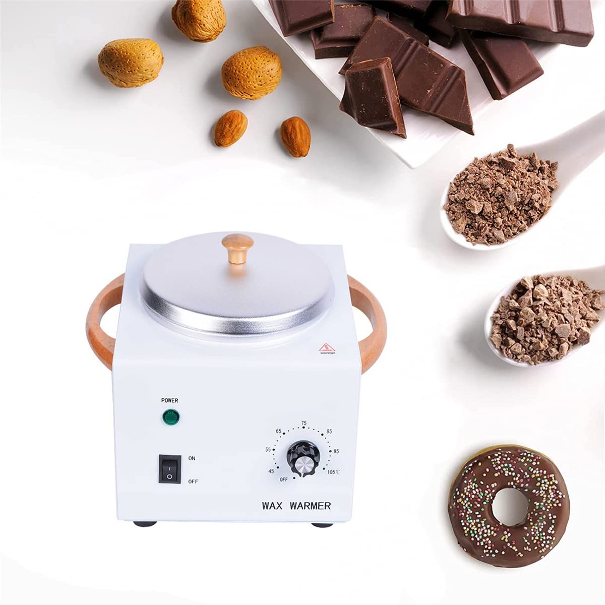 Fondeuse à Chocolat électrique - Casserole De 1kg, Température Réglable 30-85°C - Pour Chocolat, Cire, Pâtisserie, DIY