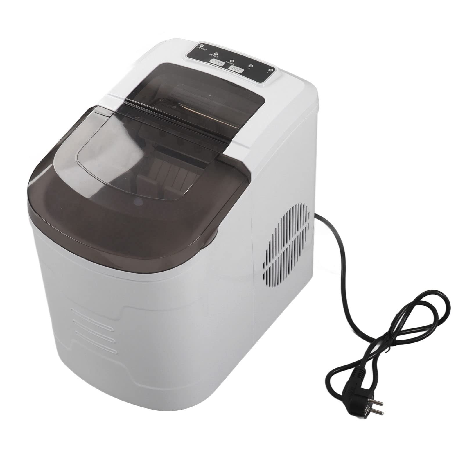 Máquina para Hacer Hielo Máquina para Hacer Hielo Automática Compacta y Portátil para el Hogar, Cocina y Oficina ABS Blanco 112W
