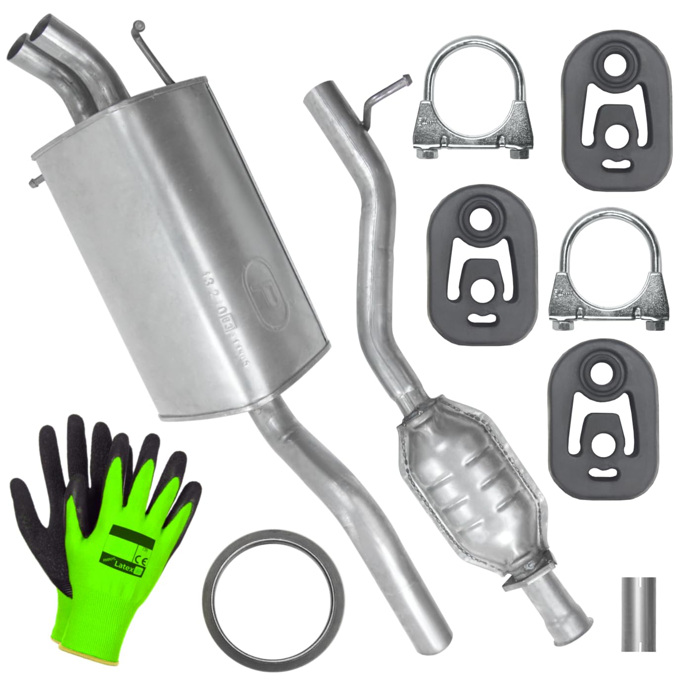 POLMOstrow Auspuff für Mercedes C W203/S203/CL203 2000-2007 | Endtopf, Motoren: 1.8 - 2.0 | Kombi, Limousine
