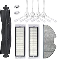 Vista 10 de LICHIFIT Cepillo de rodillo robot de barrido, cepillo lateral, filtro HEPA, trapos de limpieza Peines para 360 S5 S7 Aspiradora Accesorios