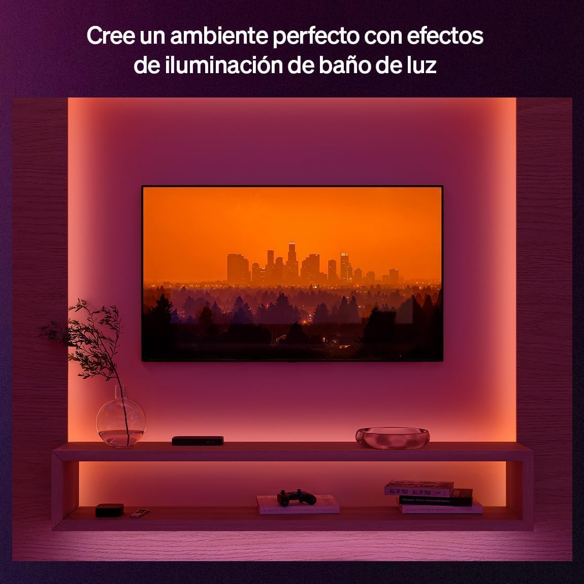 Philips Hue Tira LED Flux 3 m 1200 lm RGBWWIC Chromasync™ color y ambiente vibrante iluminación interior flexible