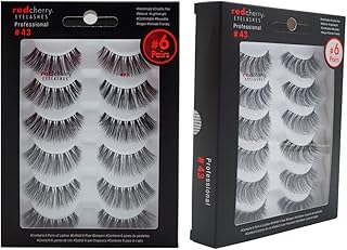 Red Cherry Pestañas postizas #43, 12 pares, c...