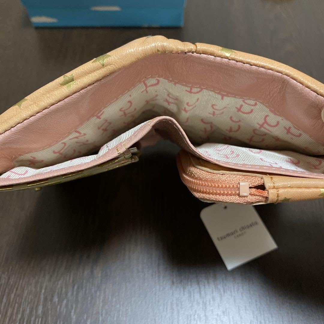 Amazon.co.jp: ツモリチサト 折り財布 ピンク地に星と猫 : おもちゃ 