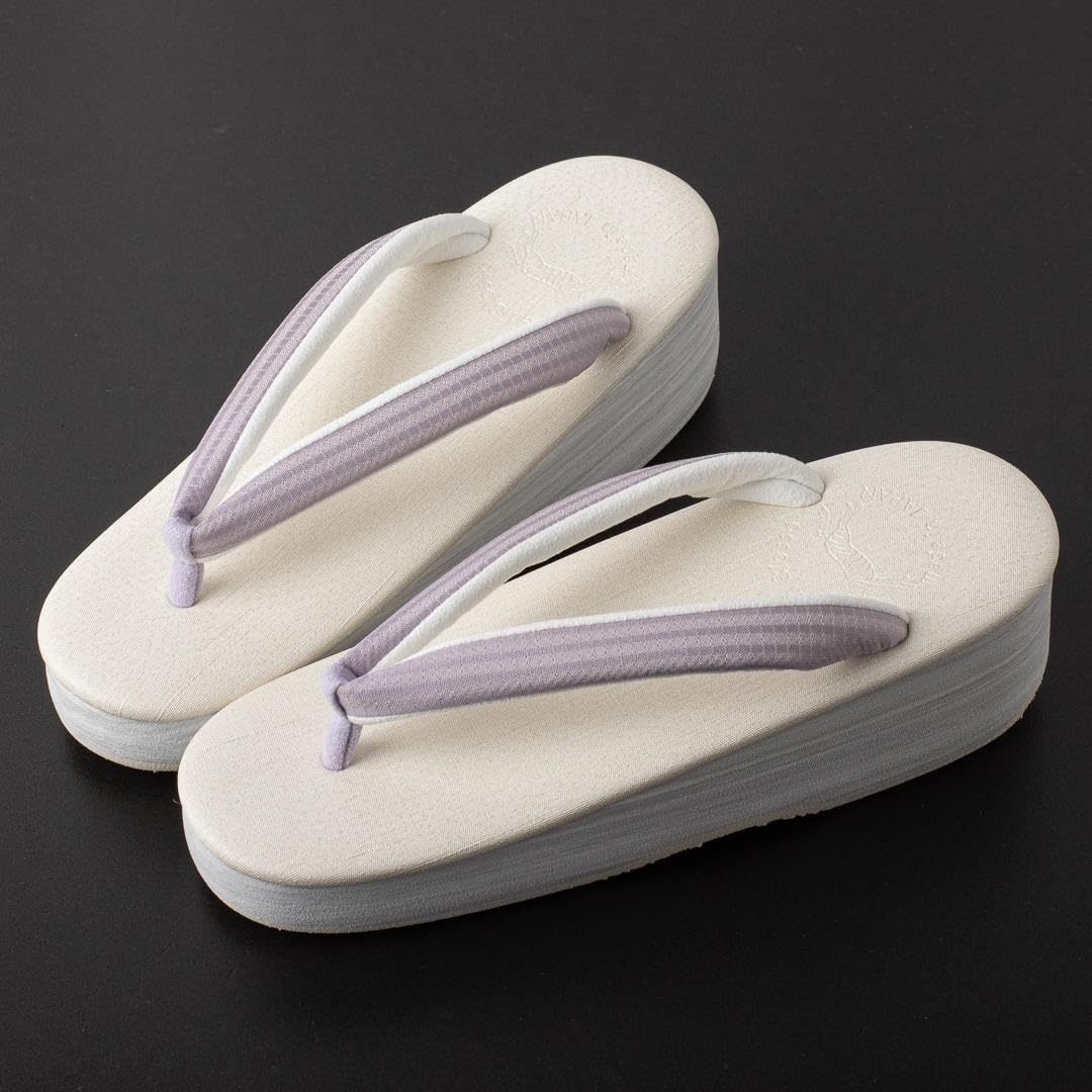 Amazon.co.jp: ≪菱屋カレンブロッソ×正絹生地鼻緒≫ カフェ草履 M寸 