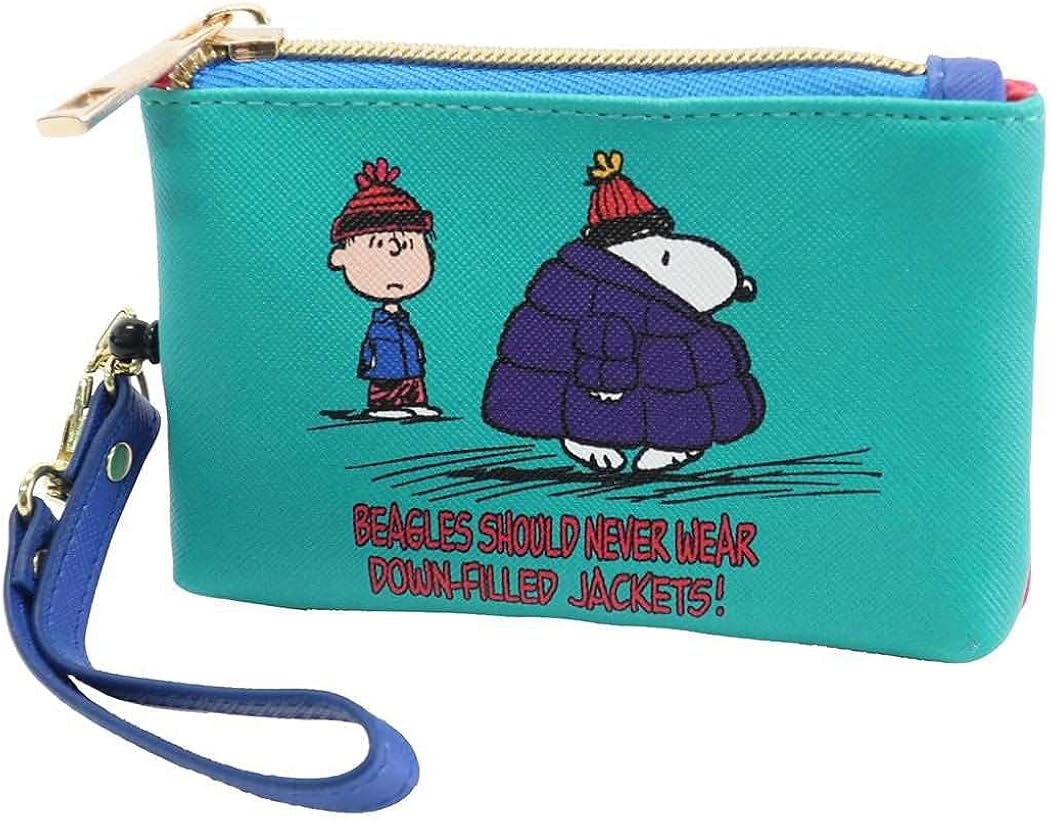 パスケース 定期入れ コインケース ピーナッツ スヌーピー Peanuts Snoopy 名作 キャラクター レザー 合皮 リール式 小銭入れ Icカードケース ミニポーチ 小物入れ カード入れ もこもこ