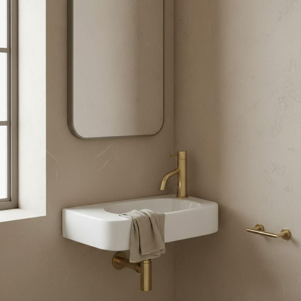 Lavabo Sobre Encimera Rea Odetta White 51X25X11,5Cm