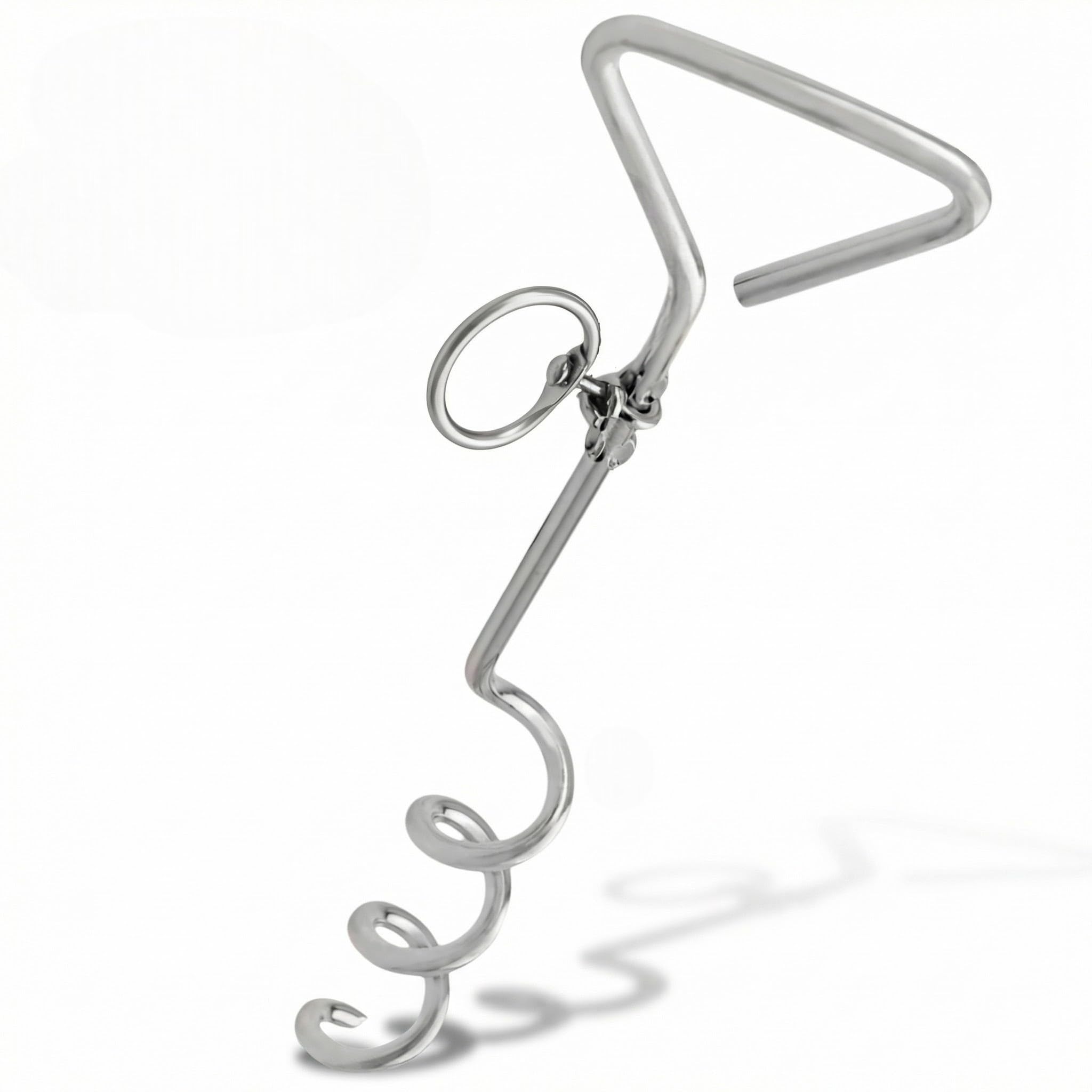 MIJOMA Spirale d'insertion pour chien - Ancrage rotatif avec mousqueton - Acier inoxydable - Ancrage au sol - Jardin Camping