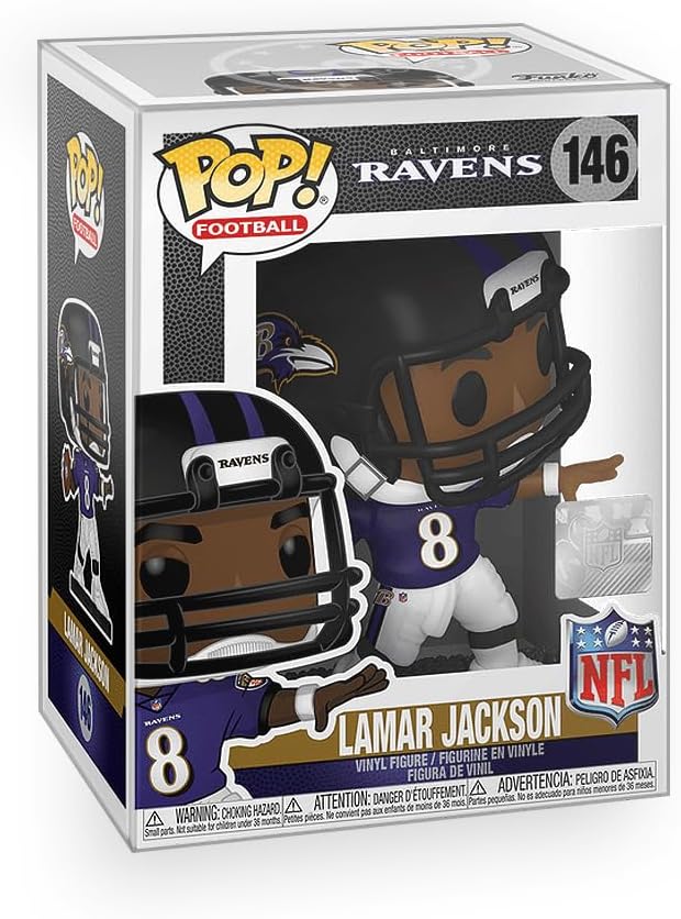 showdown: Throwing Stance & Premium Protector for Lamar Jackson Football Collectibles