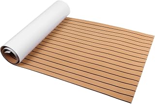 NUMNBE Marine Boat - Revestimiento para suelo de espuma EVA autoadhesiva, 90 x 240 cm, color dorado y negro