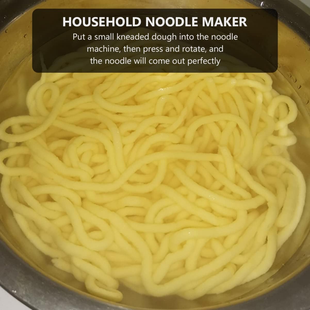 BESTonZON Noodle Press Machine Hand Crank Noodle Machine Stainless Spaghetti Maker Spaghetti Maker Pasta Roller Pasta Maker Steel Manual Noodle Noodle Making Machine Noodle Making Machine