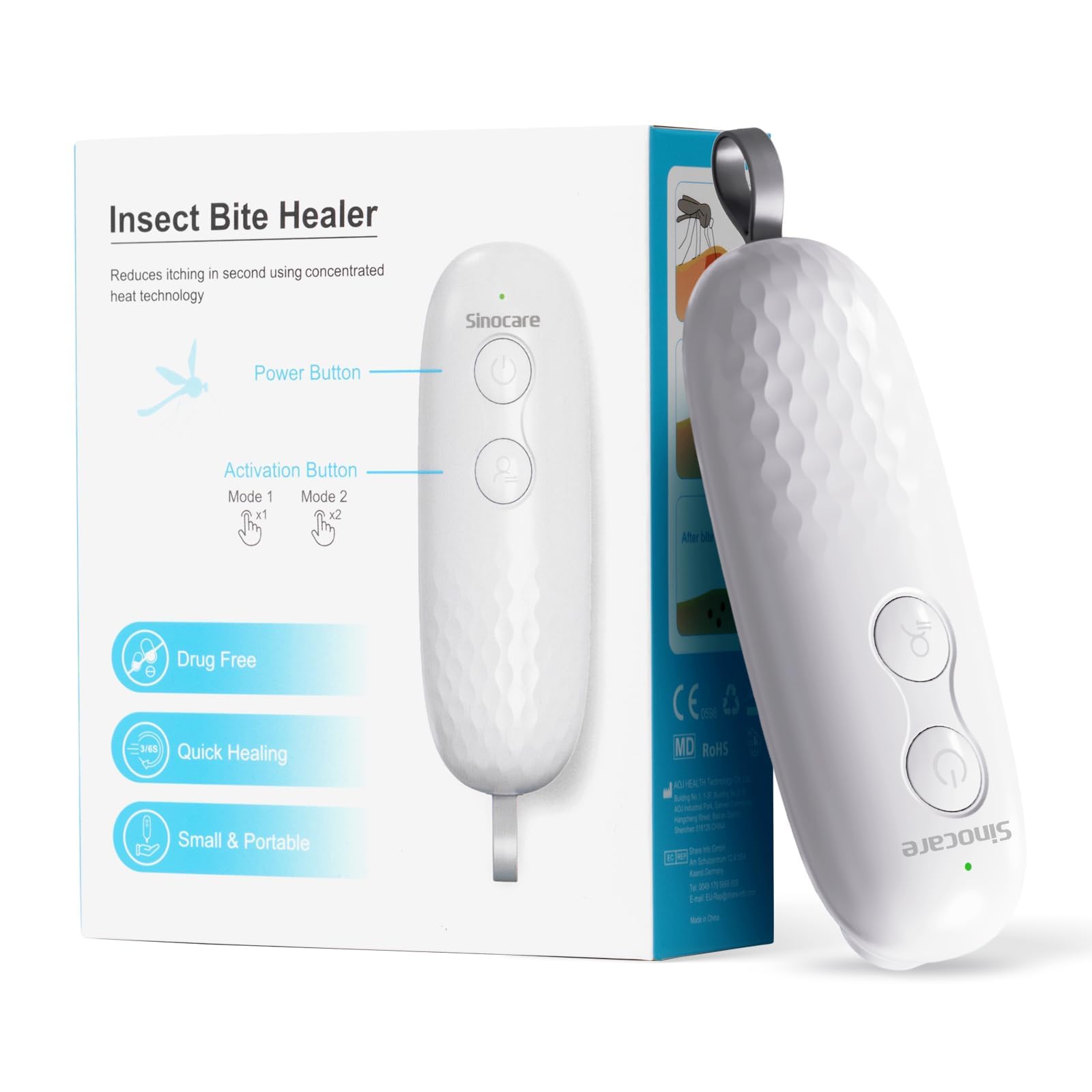 Dispositif Contre Les Démangeaisons – Stylo Anti-insectes Sans Substances Chimiques – Soulage Piqûres De Moustiques, Puces, Punaises De Lit – Pour Enfants, Adultes – Usage Maison Et Extérieur