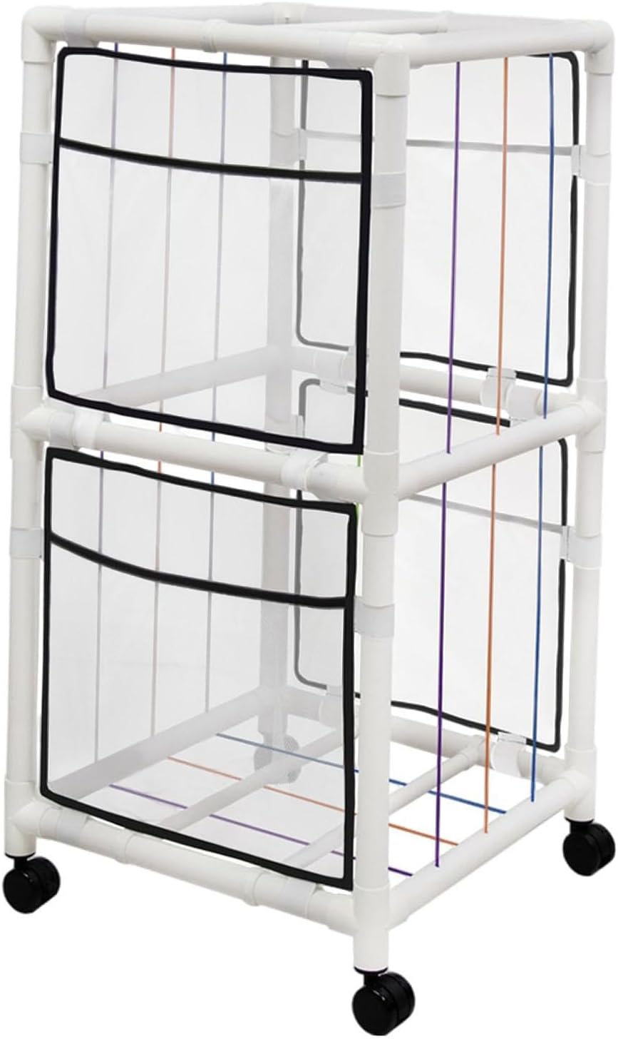 Generic ポータブルぬいぐるみ収納カート、縦型コンパートメント付き, 2層