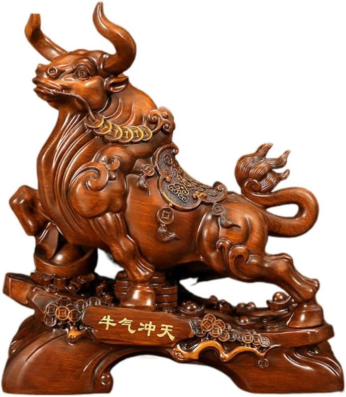 招财生肖牛摆件 华尔街牛客厅 Living Room Office Bedroom Ornaments 公司桌办公室桌开业装饰0679 - U776