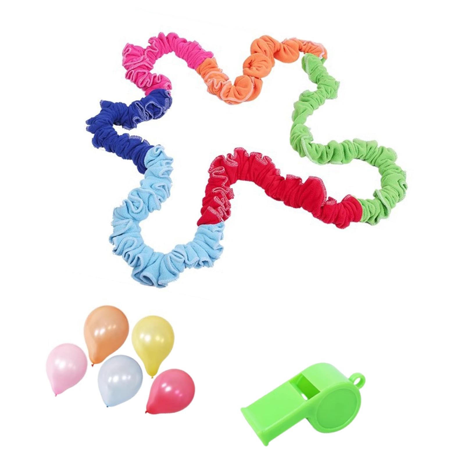 kowaku Kids Cooperative Stretch Band Rally Ring Party Games Creative Kindergarten Stretch Rope for Group Activities Kindergarten, 3m