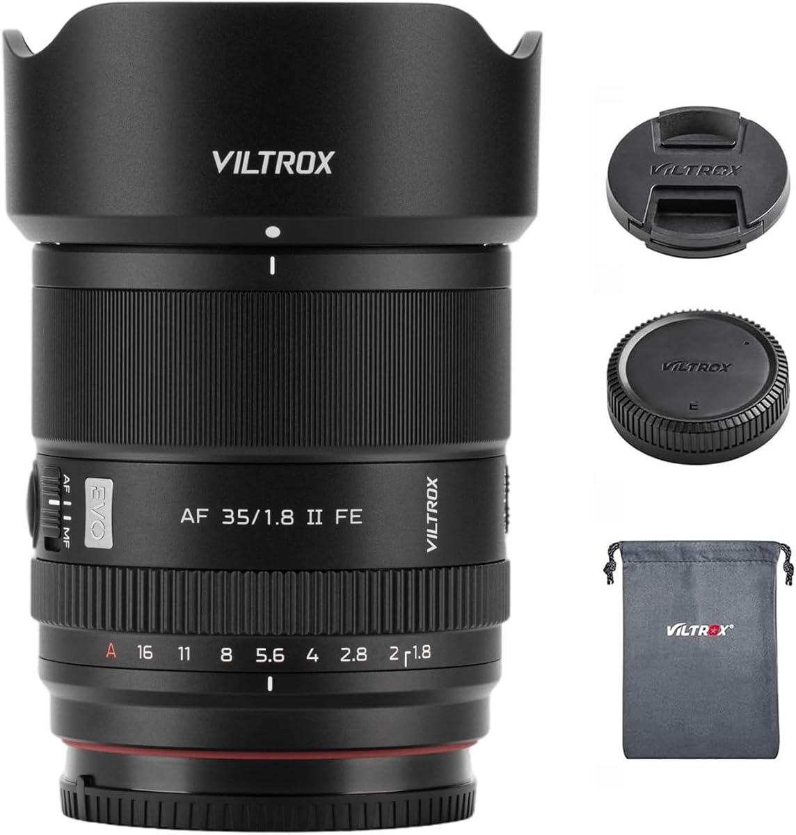VILTROX AF 35mm F1.8 II EVO APO FE Full Frame Large Aperture Autofocus Prime Cameras Lens for Sony E-Mount A7IV ZV-E1 A7CII A7RV FX3 A7SIII A7CR A7III A7C A1 A7RIV A9 A9II A7RIII ZV-E10