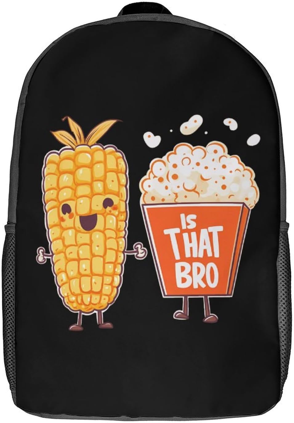 Is That You Bro Popcorn Laptop Backpack for Men Women 17 Inch Shoulder Bag Travel Daypack