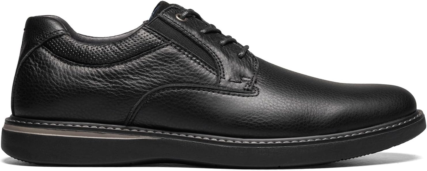 Nunn Bush Men's BAYRIDGE Plain Toe Lightweight Leather LACE-UP Oxford, Black, 7.5 - Image 3