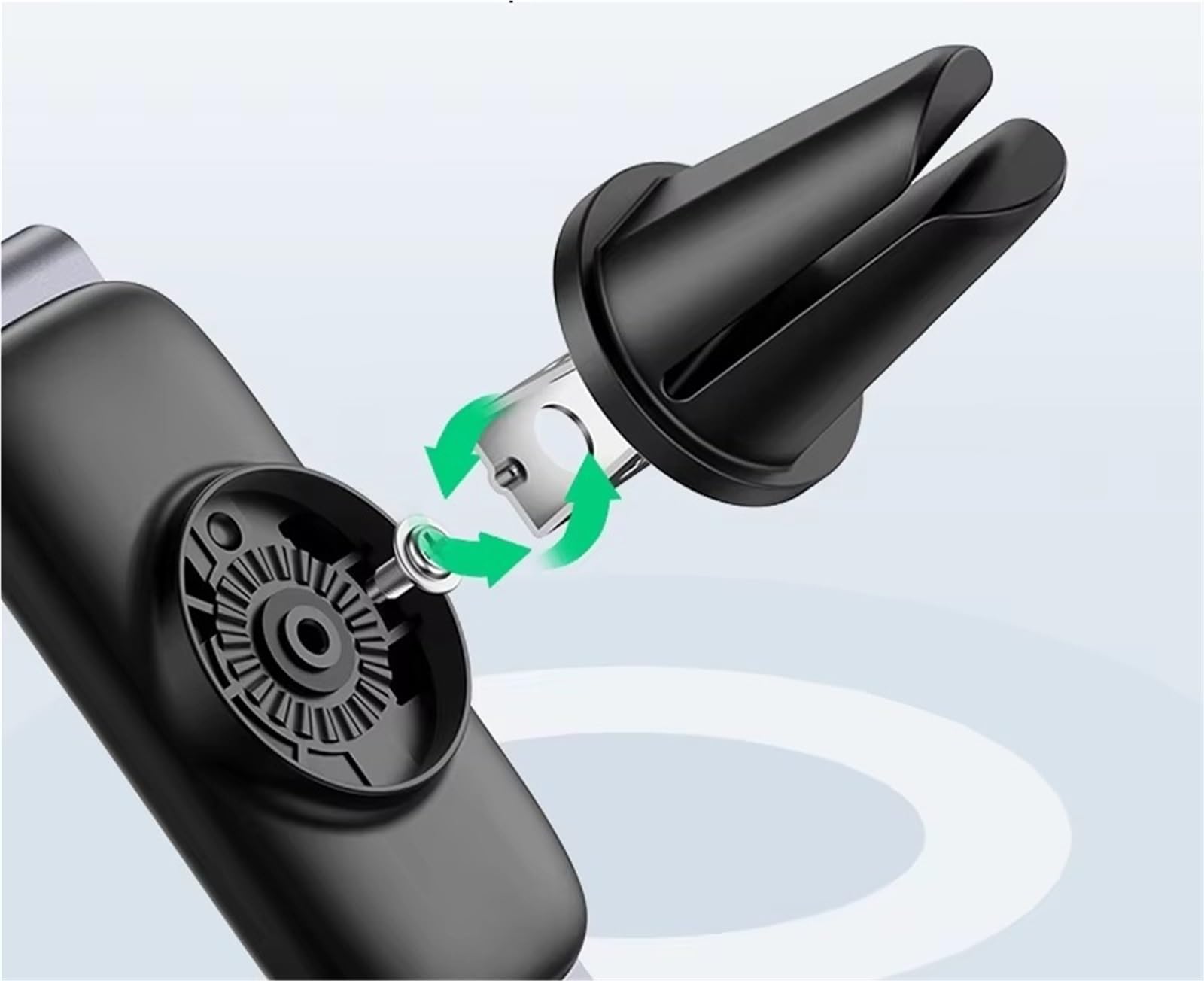 para Samsung Universal Teléfono Coche Soporte Standv UGREEN Coche Teléfono Soporte Teléfono Móvil Ventilación Aire Soporte Móvil Coche(Metal Black-1piece)