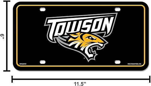 Miniatura 169 de NCAA etiqueta de metal para auto, negro