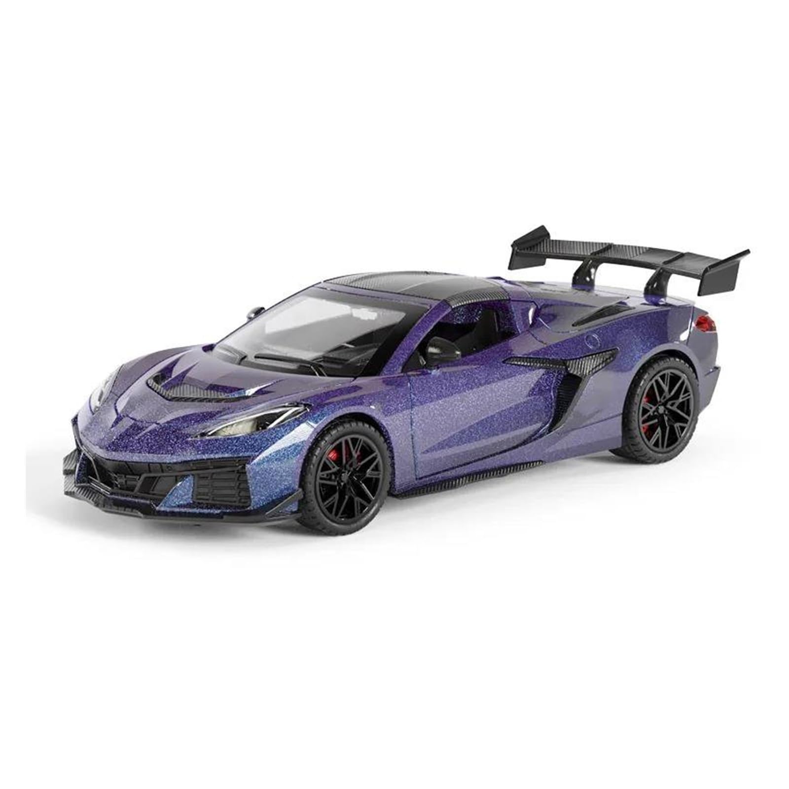Audsni Purple Die-Cast Diecast Car Model For Corvette C8 Gt3 Diecast Model Car