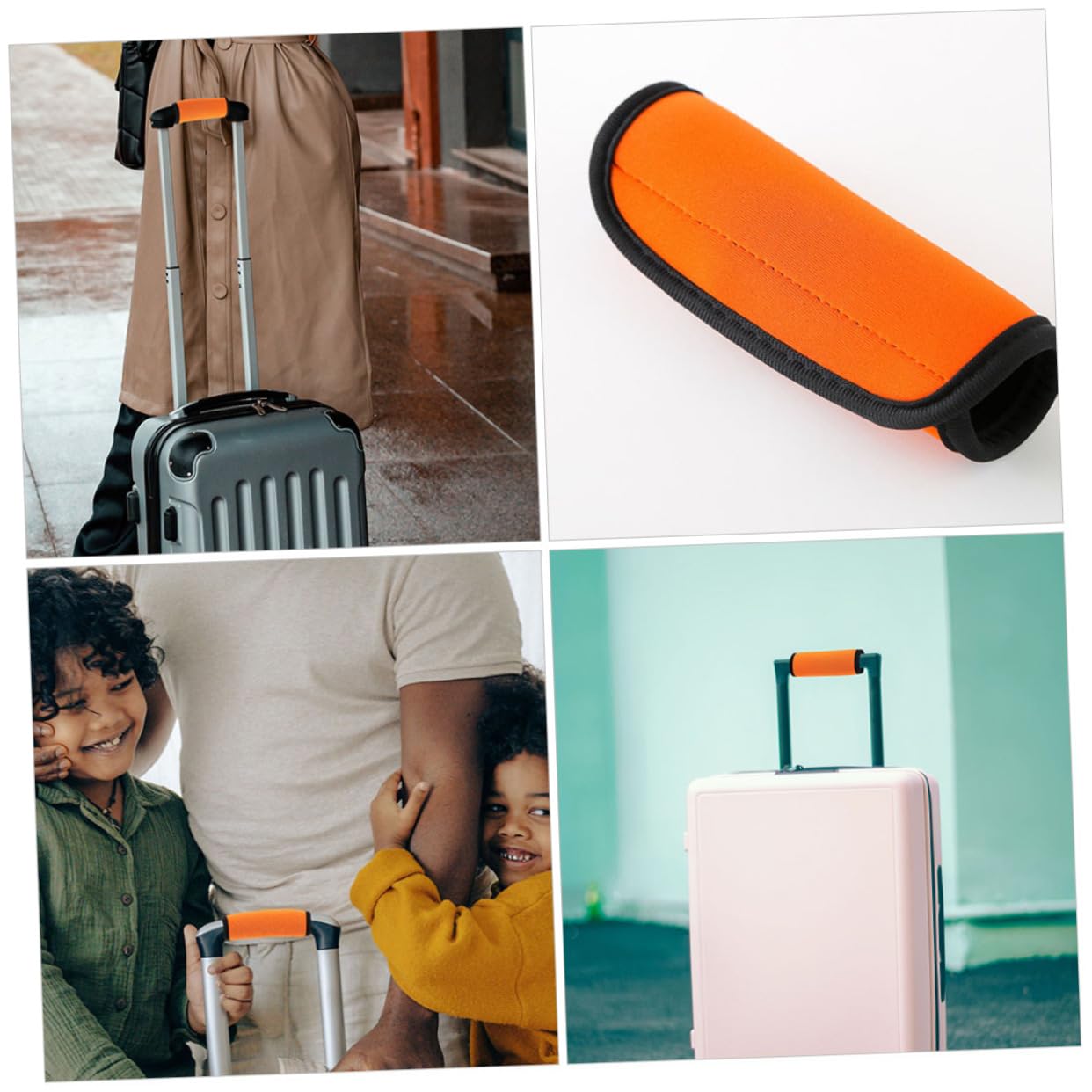 8piezas Funda Protectora para Manijas De Equipaje De Neopreno Fáciles De Instalar Protección para Manijas De Maletas y Puertas De Accesorio De Esencial