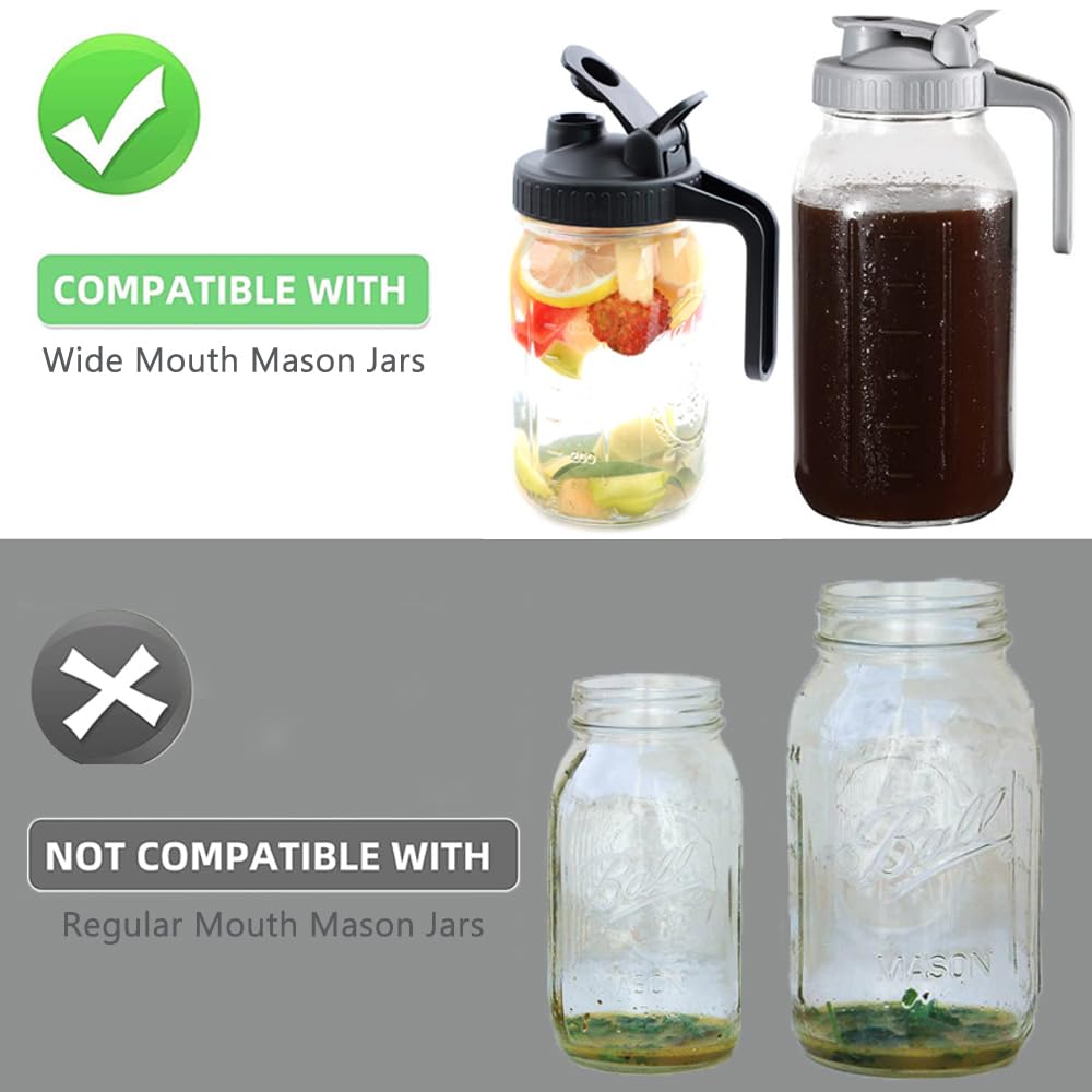 Lot De 4 Couvercles à Bec Verseur Avec Poignée, Réutilisables En